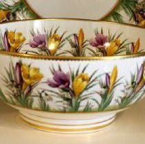 Crocus punch-sized bowl side
