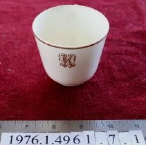 Mintons Monogrammed Coffee Cup. front