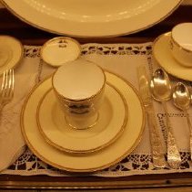 Breakfast place setting, Pond Lily