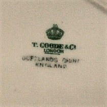 Dessert plate, maker's mark