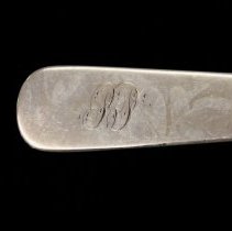 Dinner knife, Pond Lily pattern , monogram