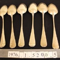 Dessert Spoon, Pond Lily pattern 1-6 verso