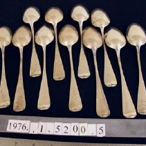 Dessert Spoon, Pond Lily pattern  verso