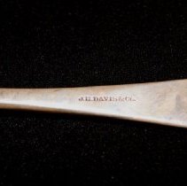 Large Dessert Sppons, Pond Lily pattern    maker mark