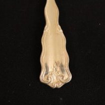 Luncheon fork, Reed & Barton "Rex" detail verso