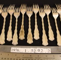 Dinner fork, Reed & Barton "Rex"  verso