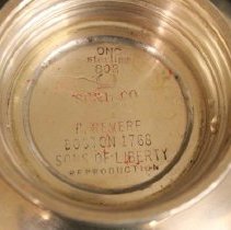 Silver bowl    maker mark