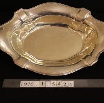 Oval silver dish