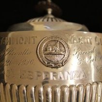 Tea Pot Trophy    inscription