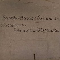 Verso of Venetian frame photo