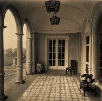 Loggia looking north original tiles