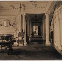 First Floor Hallway looking north towards the Living Room
