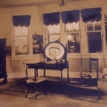 Detail of master bedroom photograph