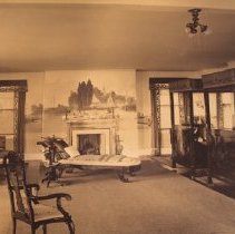 Detail of master bedroom photograph