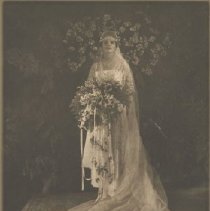 07.01 Augustine in her wedding dress 1919