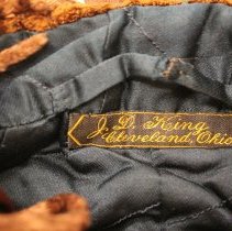 Brown Velvet  Walking Outfit, Jacket label