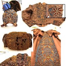 Brown Velvet  Walking Outfit Collage