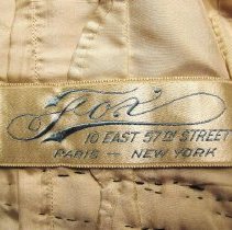 Green Velvet Day Outfit, Blouse label