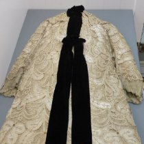 Coat mounted for exhibit