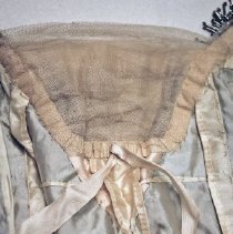 Blue Silk Evening Dress, bodice interior