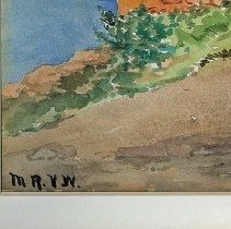 Blithewold Pump House, initials