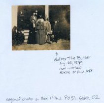 01.01a 1889, Group photo with Walter the butler.