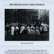 02.07 P1 Nc  photo of : The Household Staff At Blithewold