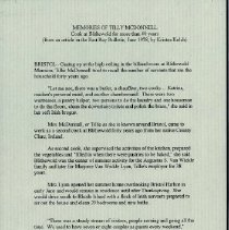 02.05.02aNC Memories Of Tillie McDonnell