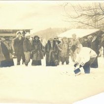 02.08 Pecketts, large group of people outdoors