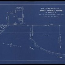 Map-blueprint of Land Belonging to Bessie Pardee McKee 1932