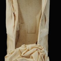 Ivory Satin Shoe with rosette