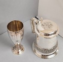 Tiffany Vase and Trophy Tankard