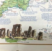 Stonehenge section of fold-out map