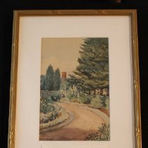 Watercolor painting, Enclosed Garden