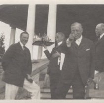 1976.1.a021.01.24 Frank, Israel and Ario Pardee North Porch Wedding