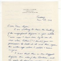 1976.1.a009.03.24 Redwood Library Letter Front 1968