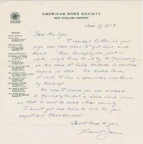 1976.1.a009.05.01 Karl Jones, Am Rose Soc Letter June 12, 1954