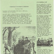 1976.1.a009.06nc.03.p01 Christmas Blithewold Newsletter Front
