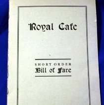 Royal Cafe menu