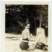 Woman in bathing suit