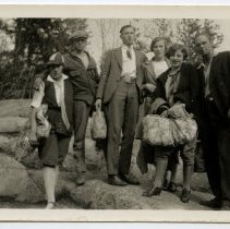 Group photograph on rocks