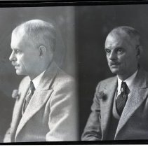 Portrait photos of George Meeres.