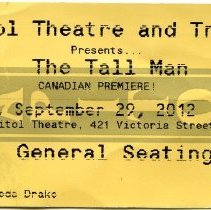Tall Man ticket stub