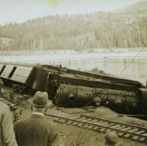 Train wreck by West Kootenay Power Plant