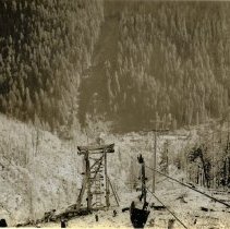 Looking down on Mill from the mine at Reno Gold Mines