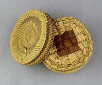 Basket with Thunderbird Design