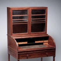 Tambour Desk and Bookcase, open
