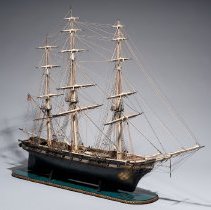 Model of the USS Peacock, 3/4 view
