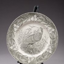 U.15m Audubon Plate: Wild Turkey B&W