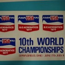1977 World RC Acrobatic Champs Stickers